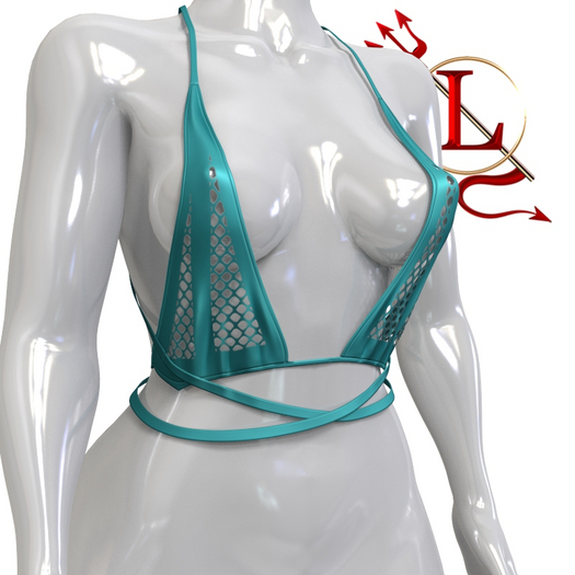Teal Fishnet Tinsley TOP LEGACY