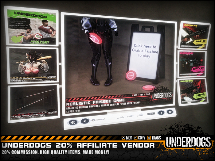 [UnderDogs] - 20% Affiliate Vendor - Sell Our Items!