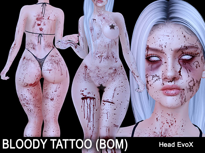 TATTOO BLOOD BOM 001 FACE & BODY