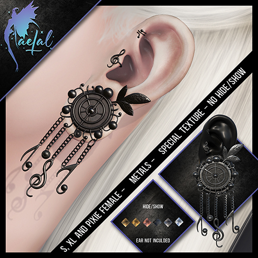 FaeTal - Ear 53 - Swallow S,XL & Pixie demo