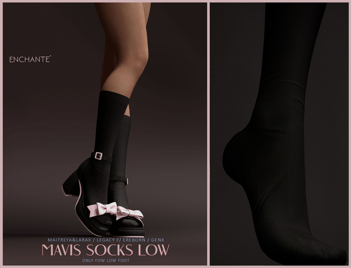 [Enchante'] - Mavis Socks Low - FATPACK HUD