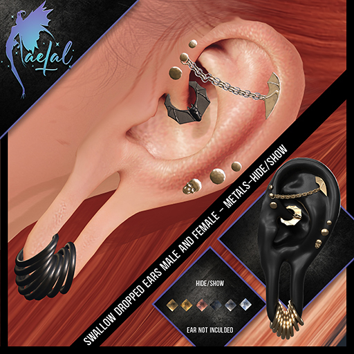FaeTal - Ear 57 - Swallow Dropped Male