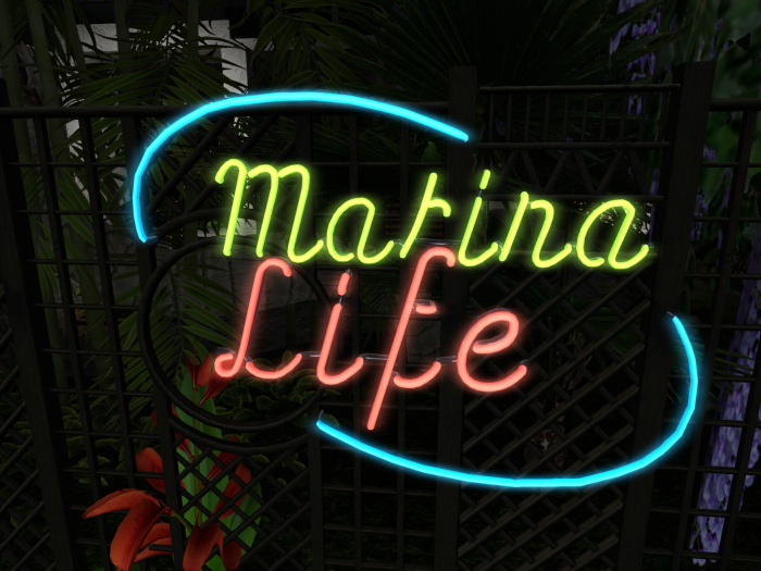Marina Life Neon Sign