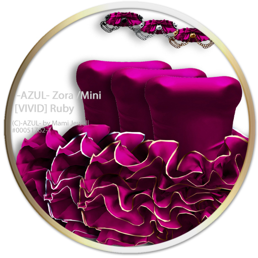 -AZUL- Zora /Mini [VIVID] Ruby