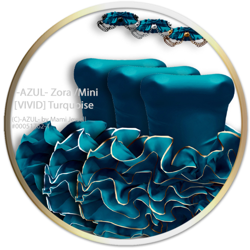-AZUL- Zora /Mini [VIVID] Turquoise