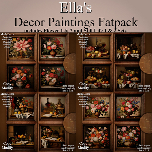 Ella's Decor Paintings Fatpack