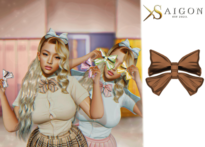 SaiGon - " Emie Brown Bow "