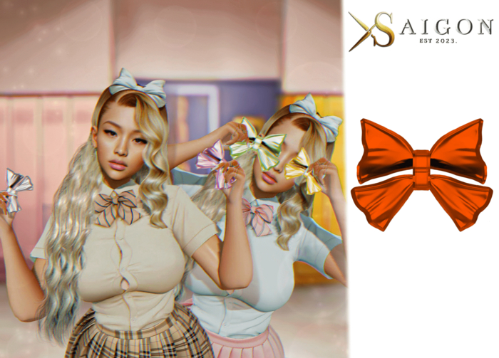 SaiGon - " Emie Orange Bow "