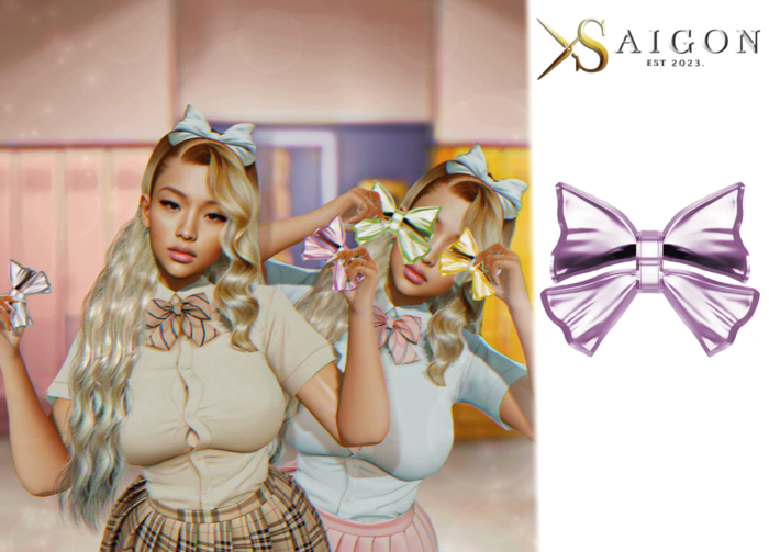 SaiGon - " Emie Light Purple Bow "
