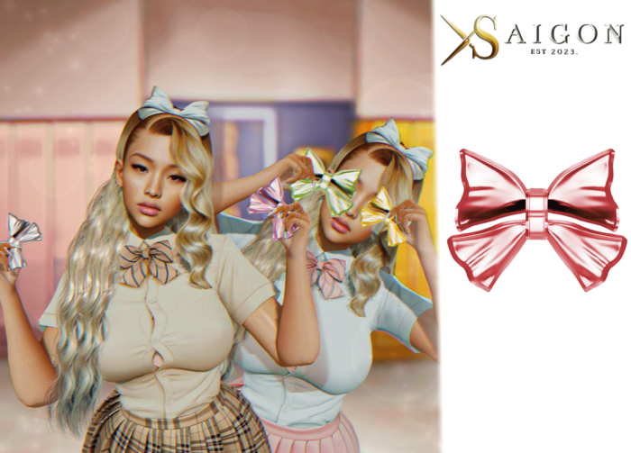 SaiGon - " Emie Light Red Bow "