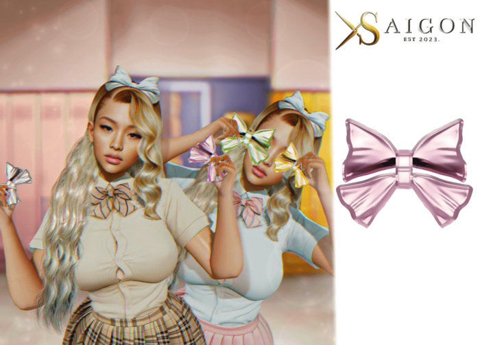 SaiGon - " Emie Light Pink Bow "