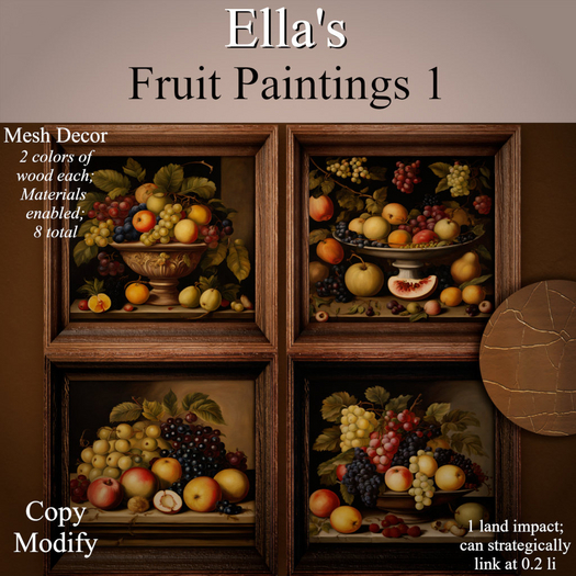 Ella's Fruit Paintings 1