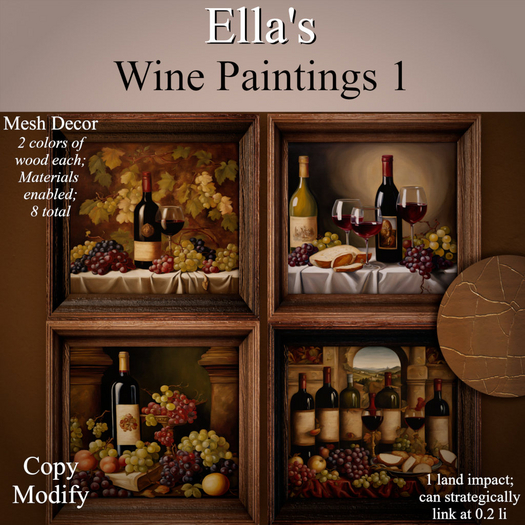 Ella's Wine Paintings 1