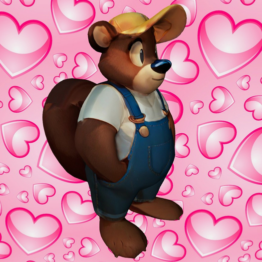 Farmer Beaver Buddy Figure / Statue