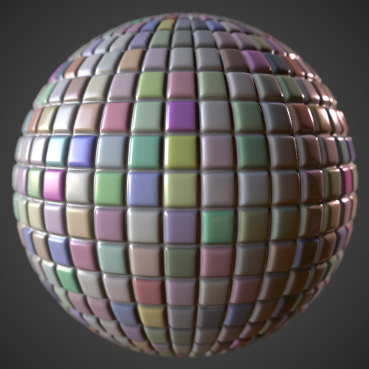 Colorful Checkered Wall or Floor Tile