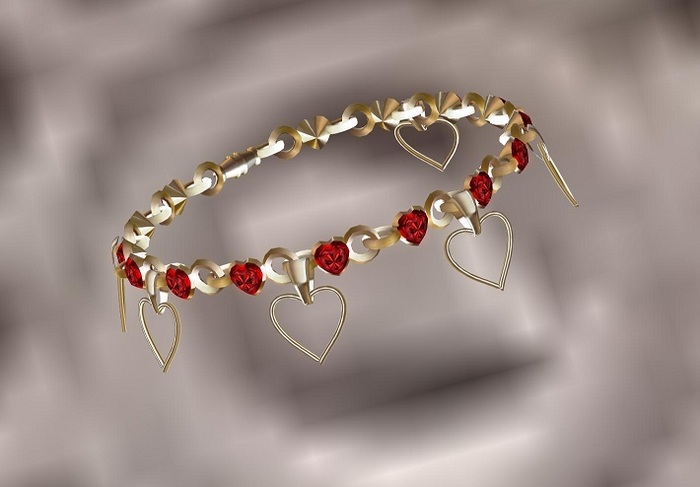 Charm Bracelet - Heart Of Hearts RUBY (Gift Boxed)