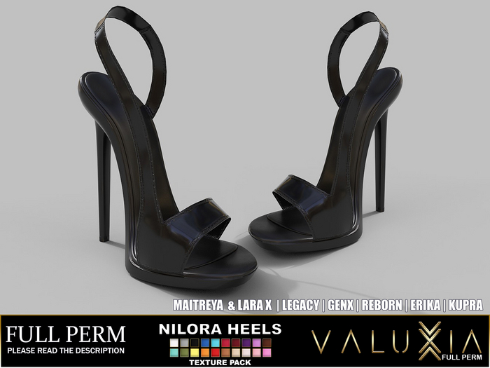VALUXIA[FP] - Nilora Heels Texture Pack FULL PERM
