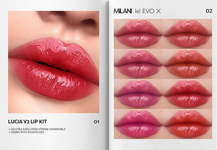MILANI - "LUCIA V2" LIP KIT / FATPACK