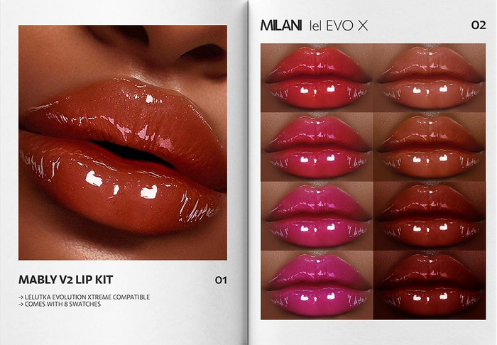 MILANI - "MABLY V2" LIP KIT / FATPACK