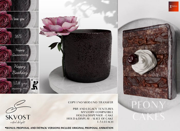 SKVOST - Peony Cakes - Fatpack (MyStory)