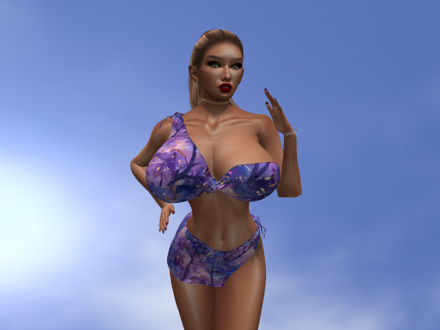 KOKO'S CLOSET SEXY PURPLE TREES DRESS