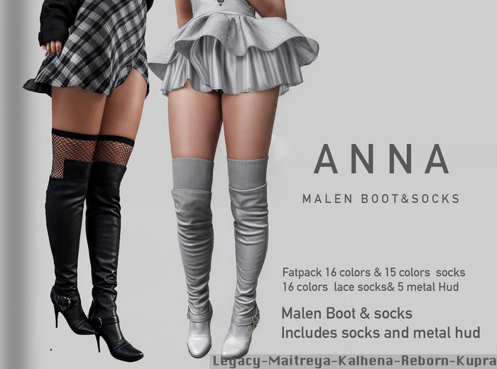 ANNA-Malen Boot & socks  Fatpack