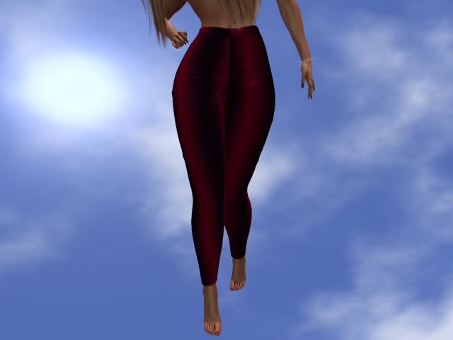 KOKO'S CLOSET PANTS RED SATIN