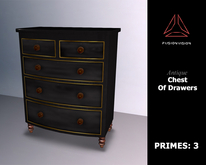 Antique Chest of Drawers: Black