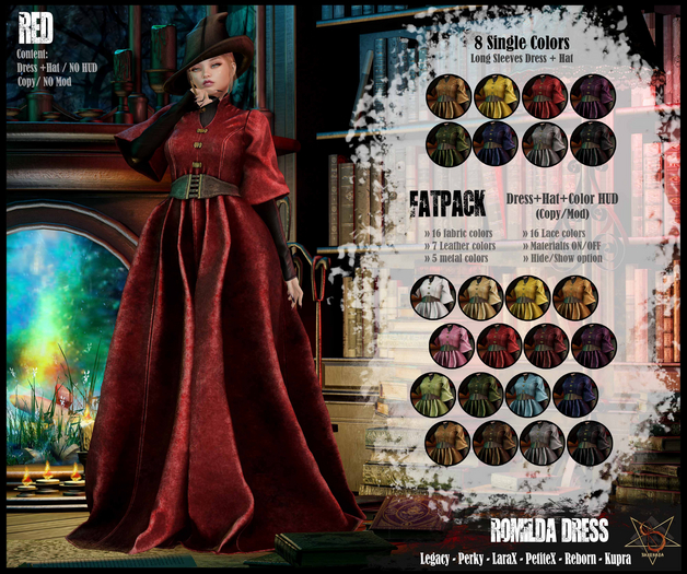 //RKS// Dress Romilda - Red