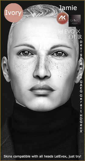 ~Meow Meow~ Demo Jamie skin head - GAEG/EVOX -Ivory- box