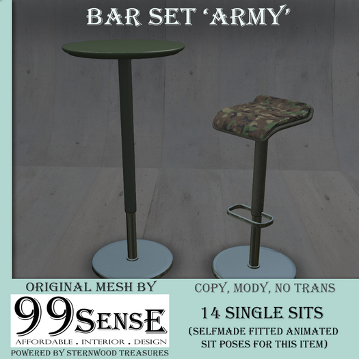 {99SensE} Bar Set 'Army'