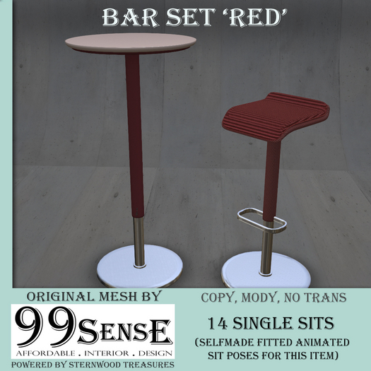 {99SensE} Bar Set 'Red'