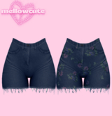 mellowcute-fae shorts-dark blue