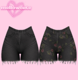 mellowcute-fae shorts-dark smoke