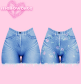mellowcute-fae shorts-light blue