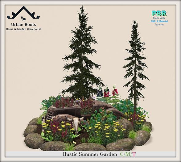 UR Rustic Summer Garden Bed 