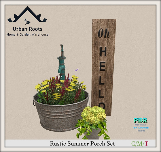UR Rustic Summer Porch Set 