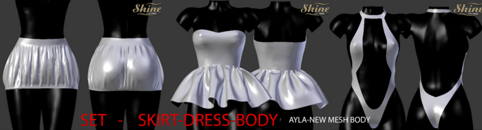 [SHINE FULL PERM] SET AYLA NEW MESH BODY