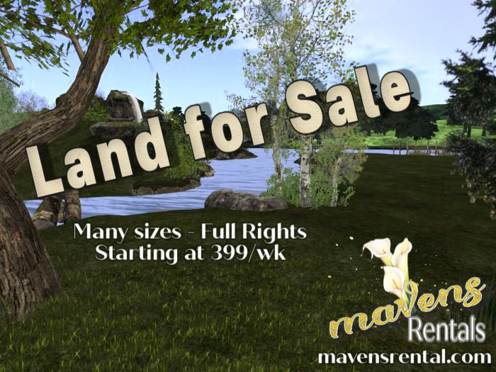 FOR RENT - Grass Island Sims - Many Sizes - 57L$/day & Up