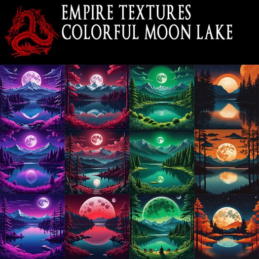 EMPIRE TEXTURES - Colorful Moon Lake