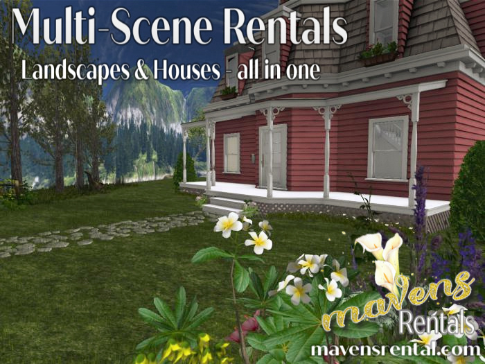 Mavens Skyhome Rentals - 500+ Prims - Multiple Houses & Landscapes
