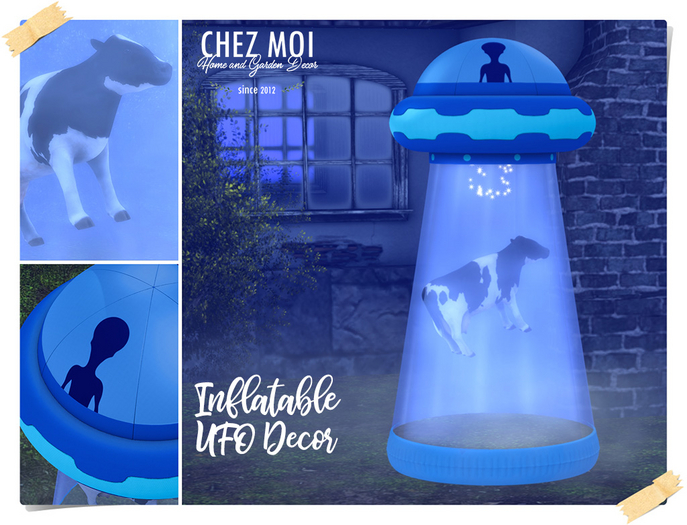 CHEZ MOI ♥ Inflatable UFO Decor - PBR Materials