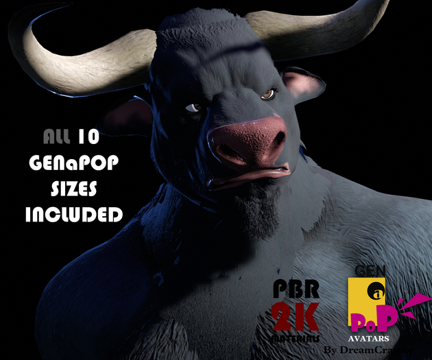 [GENaPOP] Bull All 10 GENaPOP Body sizes Included