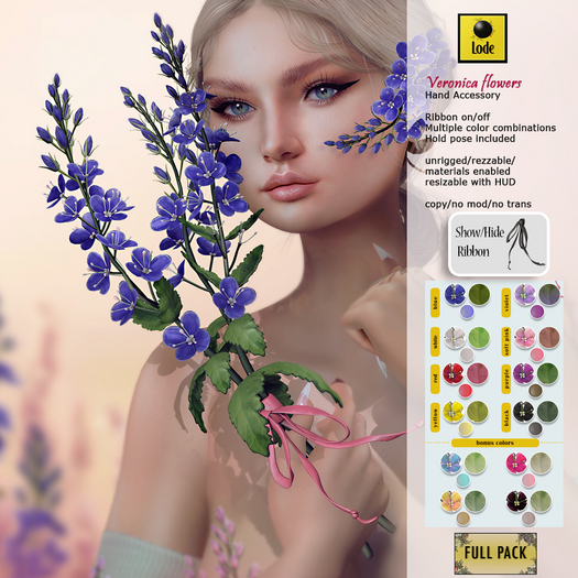 *LODE* Hand Accessory - Veronica Flowers [Full pack]