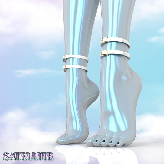 White ANKLET REBORN