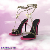 Magenta Sonia Heels Kupra