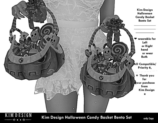 Kim Design Halloween Candy Basket R Demo
