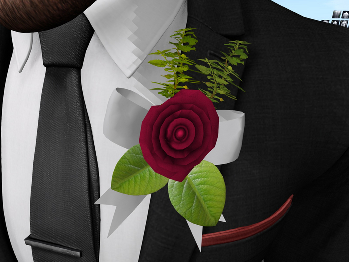 Buttonhole Corsage for men ~ just ADD Tintable