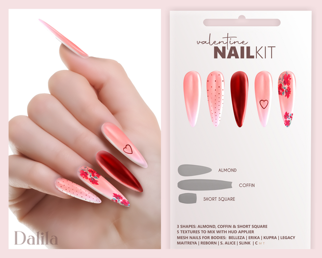 Dalila Valentine Nail Kit