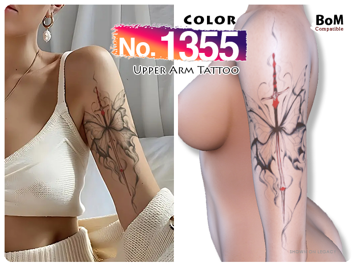 (Upper Arm Tattoo) No.1355 Color